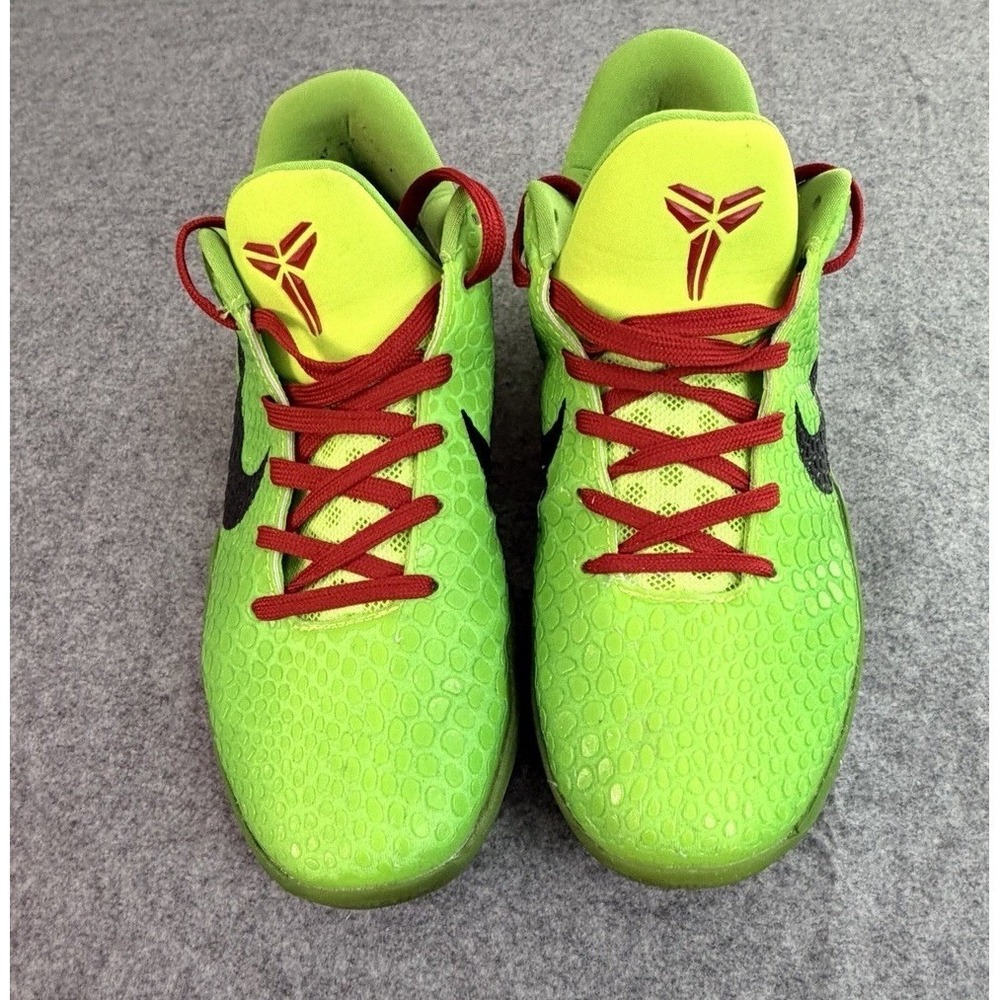 Nike‎ Zoom Kobe 6 Protro Grinch Green Apple Volt Crimson CW2190-300 Mens Size 12 - Picture 4 of 8
